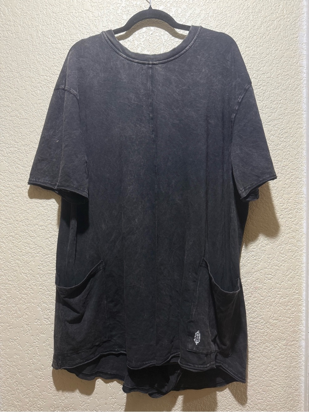 Free People Hot Shot Romper Washed Black Size XL